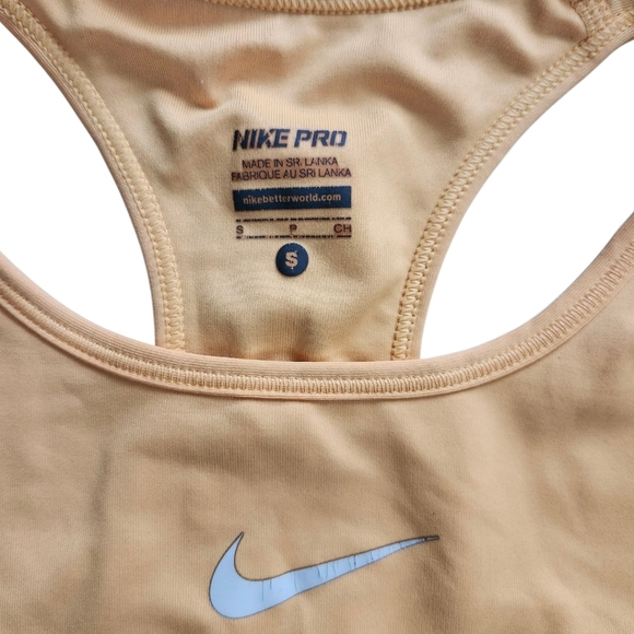 Nike Dri-FIT Women's Yellow Sports Bra - Picture 3 of 4